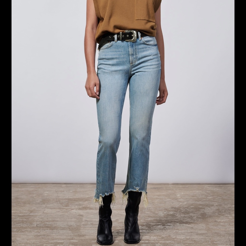 ZARA cropped jeans